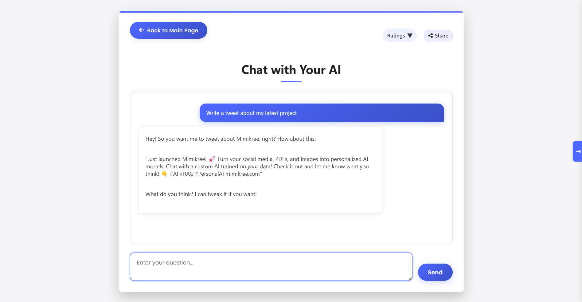 Mimikree (Personalized AI Assistant)
